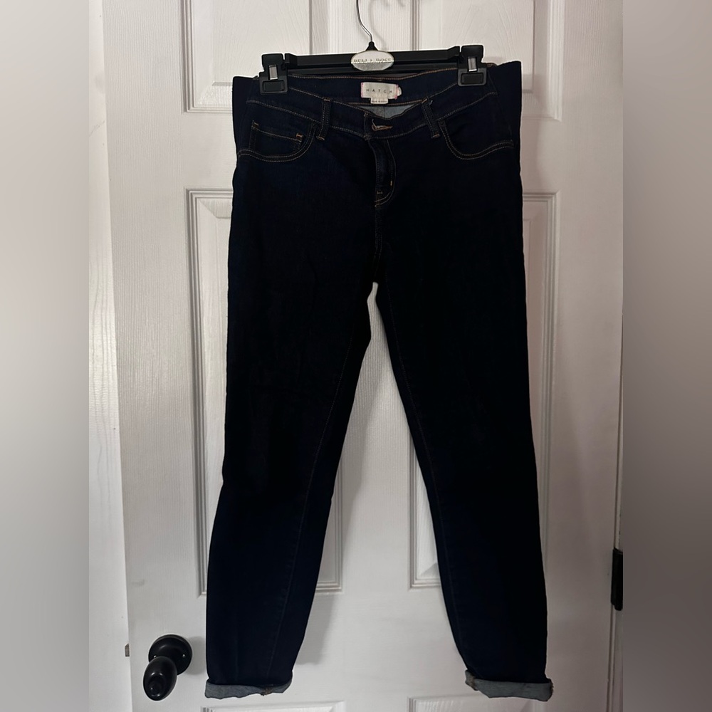 Hatch Women's Dark Blue The Slim Maternity Jean